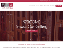 Tablet Screenshot of nexttonewfinefurniture.com